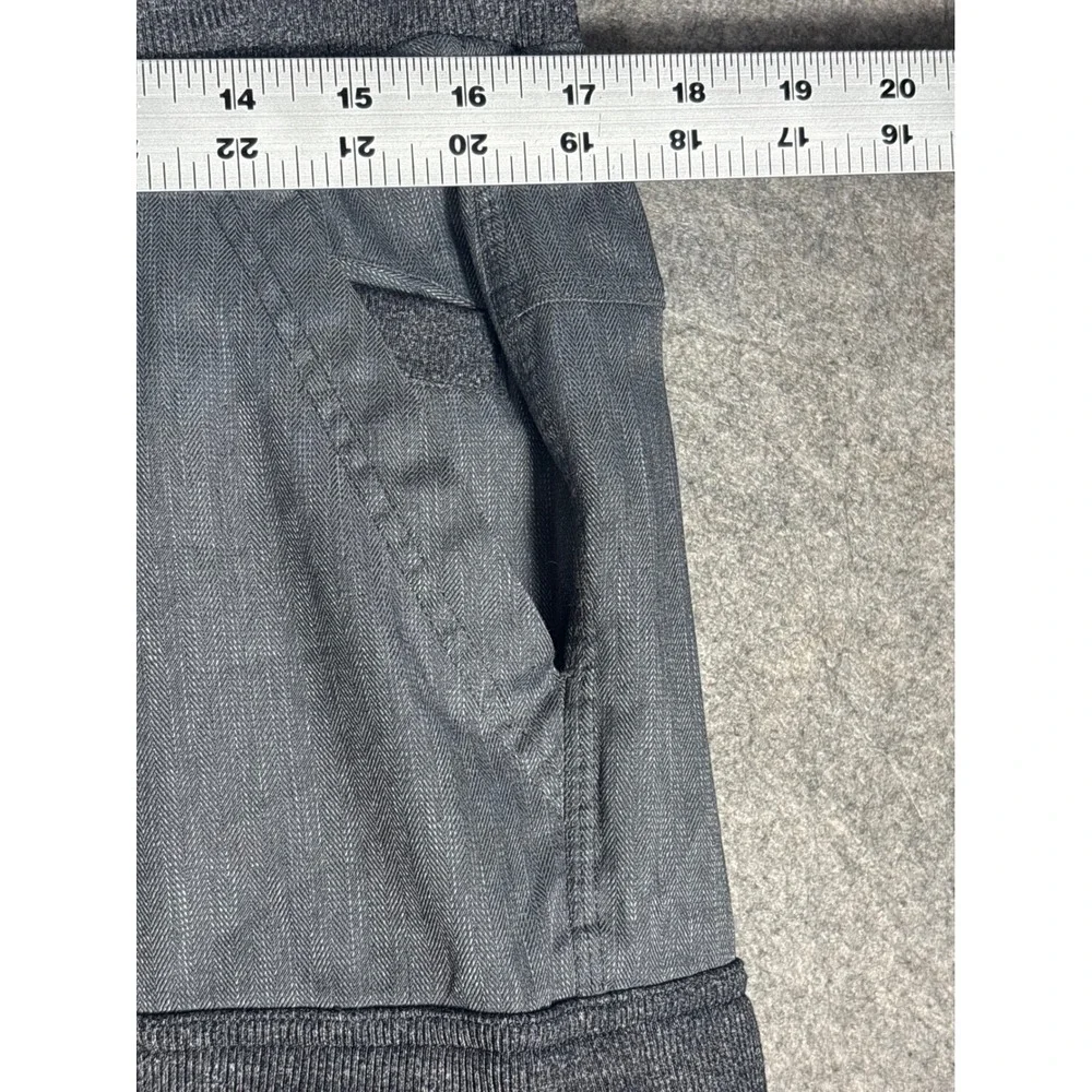 Lululemon Athletica Mens Cargo Pants Gray Herringbone Utility Trousers Size L